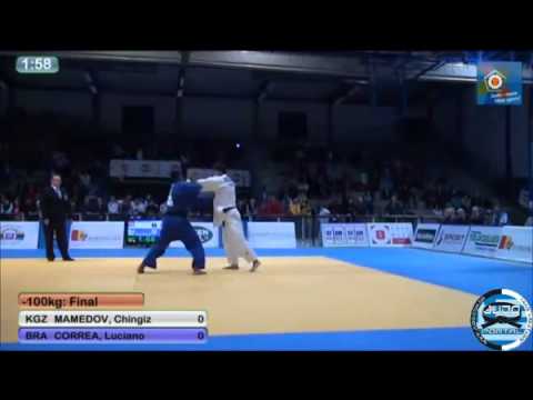 European Judo Open Men Oberwart 2014 Final -100kg MAMEDOV Chingiz (KGZ) - CORREA Luciano (BRA)