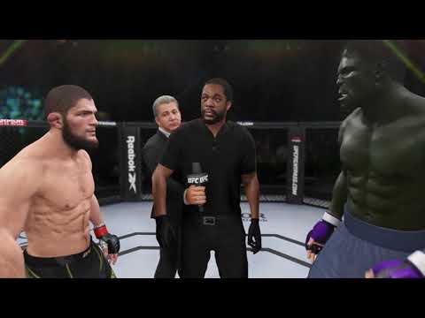 Khabib Nurmagomedov vs Hulk (EA Sports UFC 4)