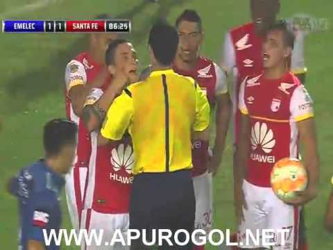 Emelec vs Santa Fe (2-1) Copa Sudamericana 2015 - Octavos de Final IDA