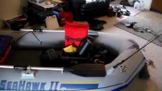 Intex seahawk ii 2 inflatable fishing boat