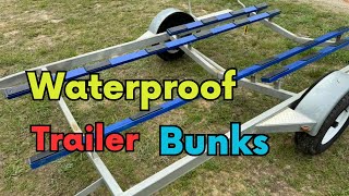 Simple DIY Waterproof Boat Trailer Bunk Build