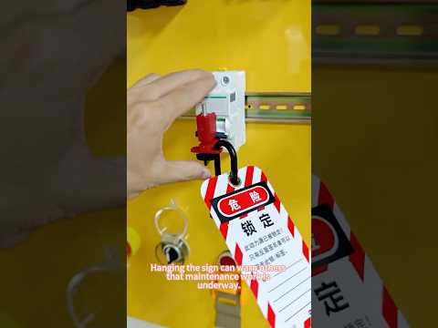 LOTO MCB Folding Screw Miniature Circuit Breaker Lockout Device