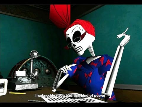 Grim Fandango Walkthrough Part 2 - Upscaled to HD - Remastered
