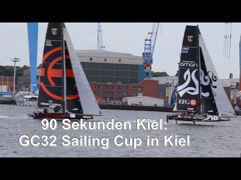 Fliegende Katamarane - GC32 Sailing Cup in Kiel 2015: 90 Sekunden Kiel
