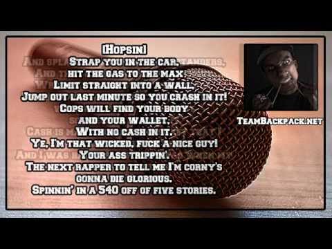 FunkVolume - TeamBackpack (Cypher 3  - Hopsin, Jarren Benton, Dizzy Wright, SwizZz) [Lyric Video]