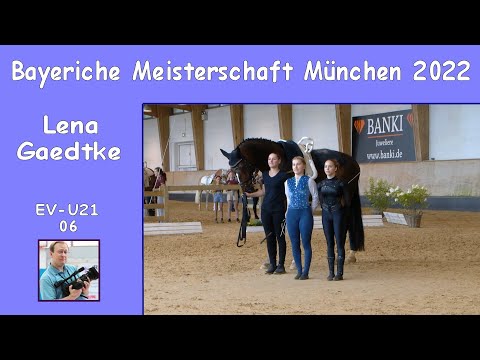 Lena Gaedtke - EV-U21 06 - Bayerische Meisterschaft München 2022