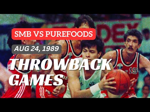 PUREFOODS vs SAN MIGUEL | 1989 AFC Finals Game 1 | PBA THROWBACK