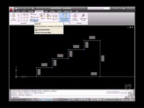 Parameterizing a staircase drawing view in AutoCAD -...