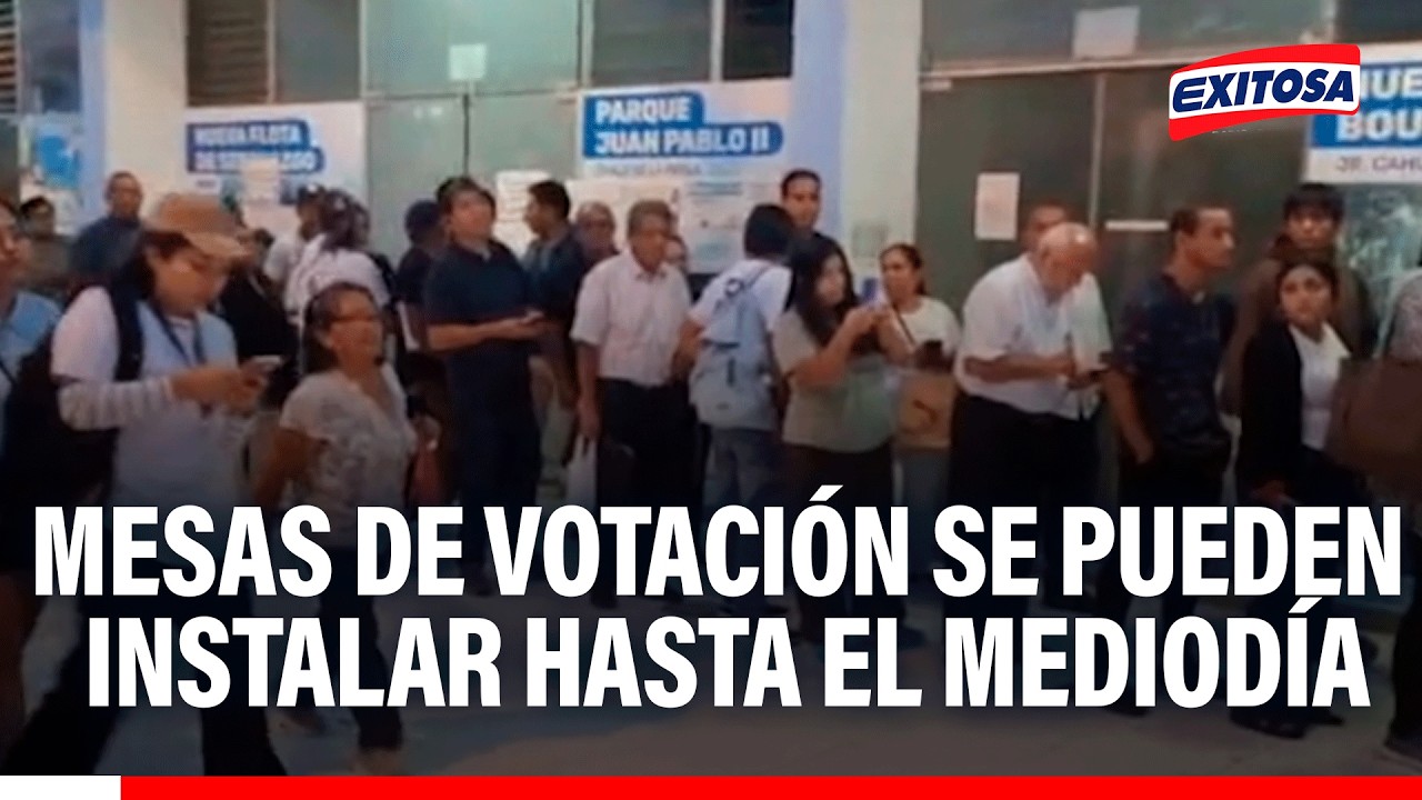 🔴🔵 Mesas de votación pueden instalarse hasta el mediodía, señala vocera del JNE