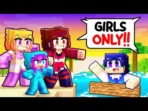 DEADLY Isolated GIRLS ONLY Island! AndyCraft