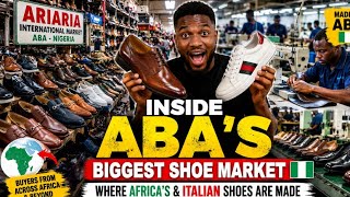 Inside Aba’s Biggest Shoe Market- Where Africa’s & Italian Shoes are m