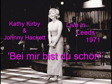 Kathy Kirby & comedian Johnny Hackett - live onstage - Leeds 1971.