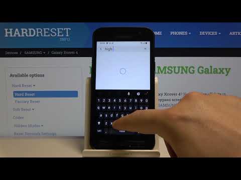 How to Set High Contrast Text in SAMSUNG Galaxy Xcover 4 – Display Settings
