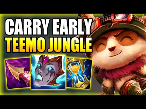 HOW TO PLAY TEEMO JUNGLE & CARRY THE EARLY GAME! - Best Build/Runes Guide - League of Legends