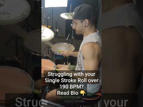 Struggling with Fast Single Stroke Roll and hand technique on the Drums? TRY THIS - Check Bio