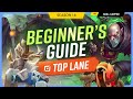 The COMPLETE Beginners Guide To TOP LANE For Season 16