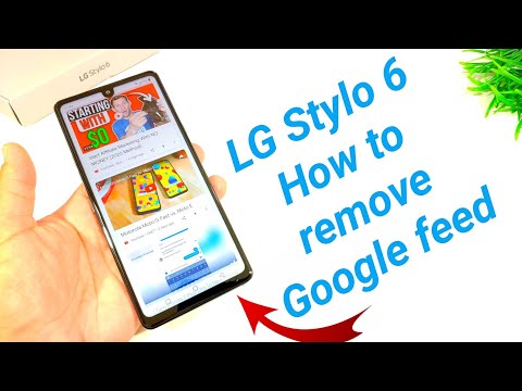 LG Stylo 6 How to remove Google feed from home screen