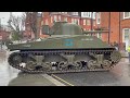 Driving the WW2 M4A4 Sherman tank in Chelsea, London!