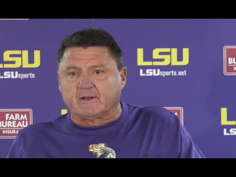 Ed Orgeron Alabama postgame LSU Tigers presser Nov. 6, 2021