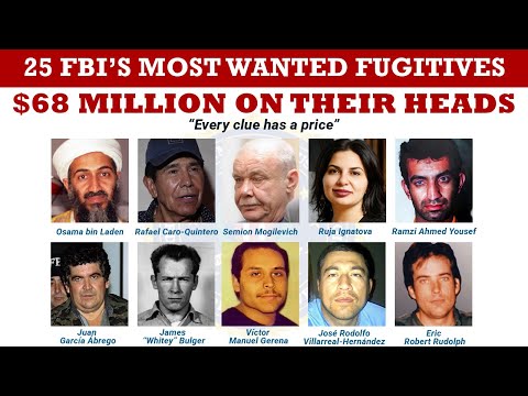TOP 25 Most Dangerous FBI Most Wanted Fugitives in History
