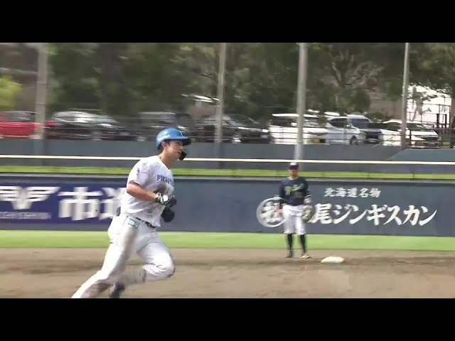 【ファーム】打った瞬間!! ファイターズ・山口アタル 2ランホームランでさらに追加点!!  2024年6月29日 北海道日本ハムファイターズ 対 東京ヤクルトスワローズ