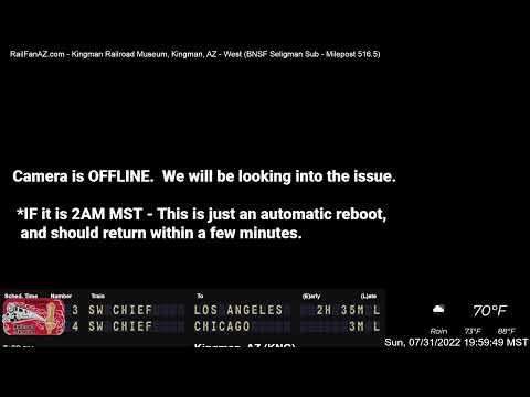 RailFanAZ - Kingman Railroad Museum, Kingman, AZ | BNSF Seligman Sub, MP 516.5 - West