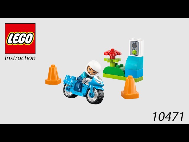 Vídeo relacionado con LEGO Duplo Moto de Policía Azul - Juego Educativo para la Motricidad Fina con Moto de Juguete, Figura de Policía y Semáforo - Regalo de Cumpleaños para Niños y Niñas de 2+ Años - 10471