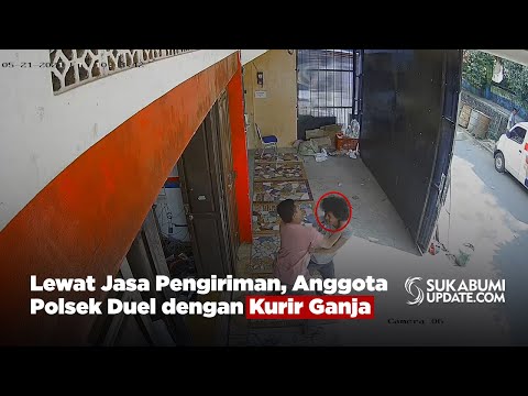 Lewat Jasa Pengiriman, Anggota Polsek Duel dengan Kurir Ganja