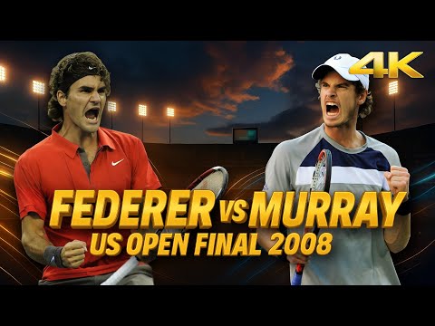 Roger Federer vs Andy Murray - US Open 2008 Final | 4K Highlights
