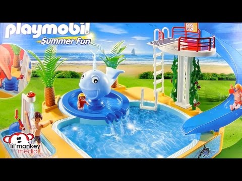 Playmobil Summer Fun Children's Pool with Whale Fountain