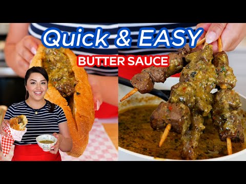How to make SALSA VERDE BUTTERY STEAK Sauce Recipe, Perfect for beef skewers & Beef Sandwiches