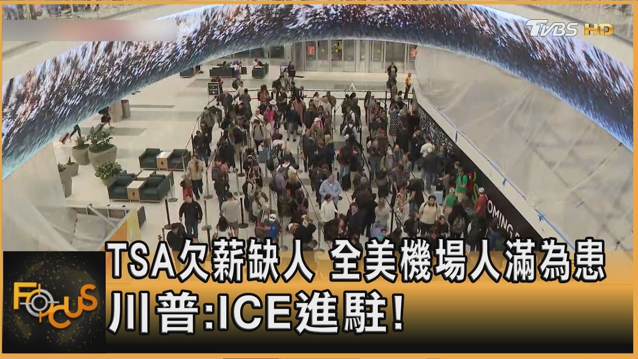 TSA欠薪缺人　全美機場人滿為患　川普：ICE進駐！