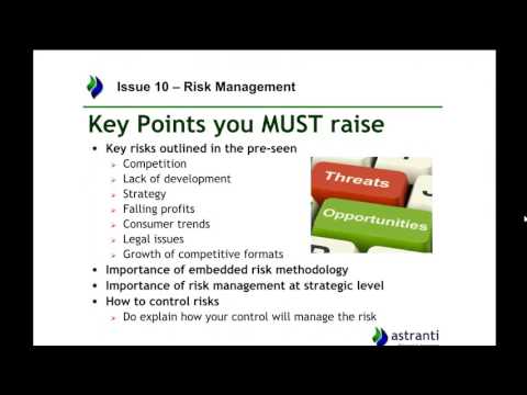 CIMA Strategic Case Study Top 10 Issues from the Pre-seen - AutoAuto - August 2017