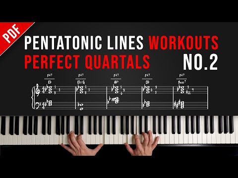 🎹 Advanced Pentatonic Lines Workouts | No.1 - Perfect Quartals