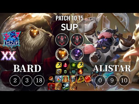 LNG Xx Bard vs Alistar Sup - KR Patch 10.15