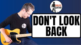 Bruce Springsteen - Don't Look Back guitar lesson