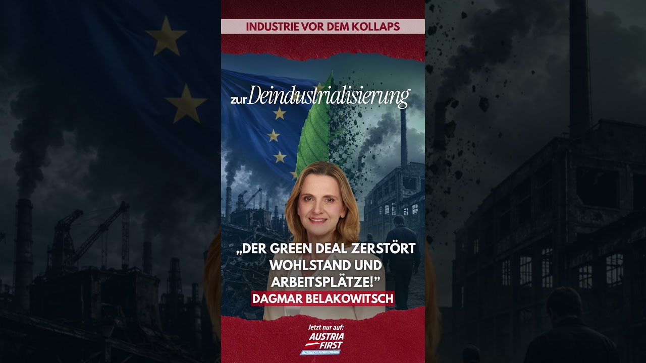 Der Green Deal zerstört Wohlstand und Arbeitsplätze! - Dagmar Belakowitsch