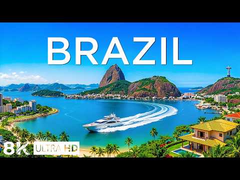 Brazil 8K Drone Footage | Rio de Janeiro, Amazon Rainforest & Stunning Tropical Beaches