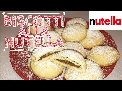 BISCOTTI ALLA NUTELLA-Morbidi e friabili-CHE SI SCIOLGONO IN BOCCA