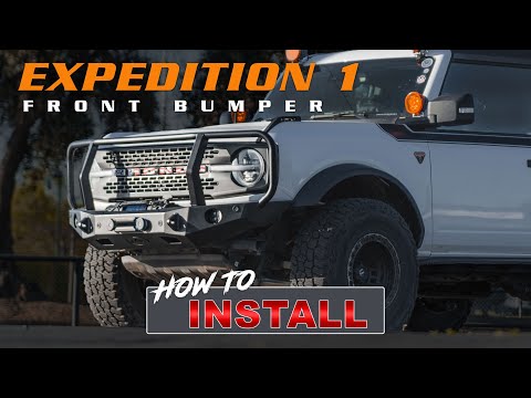Expedition 1 Trail Series Guardian Front Winch Bumper, 21-25 Ford Bronco