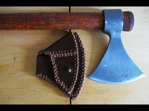 Cold Steel Norse Hawk Mods. Handle , Sheath and Re-Profile