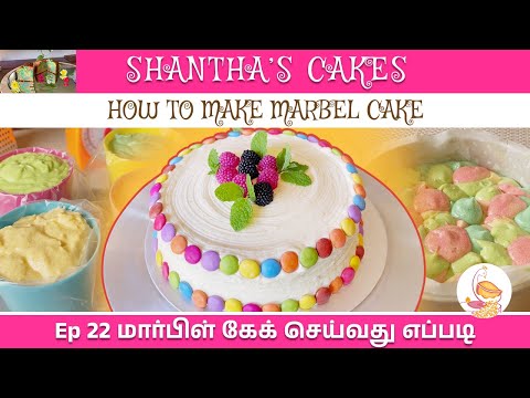 SHANTHA'S CAKES/MARBLE CAKE/LEMON BUTTER CAKE/CHILDREN'S CAKE#happy birthday#cake #decorated cakes