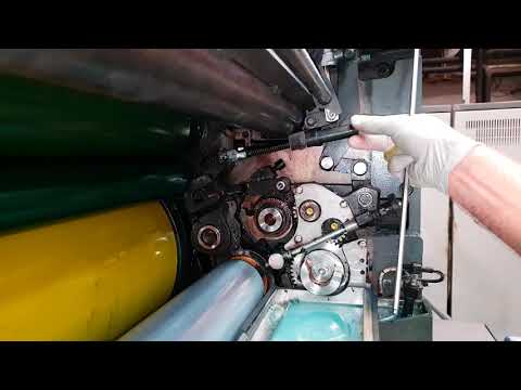Heidelberg SM 102 Installation and adjustment of water rollers