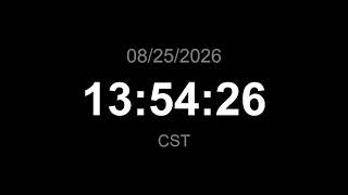 🔴 LIVE | Clock - CST (Current time)
