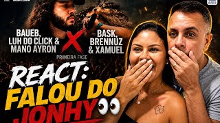 REACT: BAUEB, LUH DO CLICK E MANO AYRON 🆚 BASK, BRENUZZ E XAMUEL | 5 ROUNDS! 🔥 BDA 10 ANOS