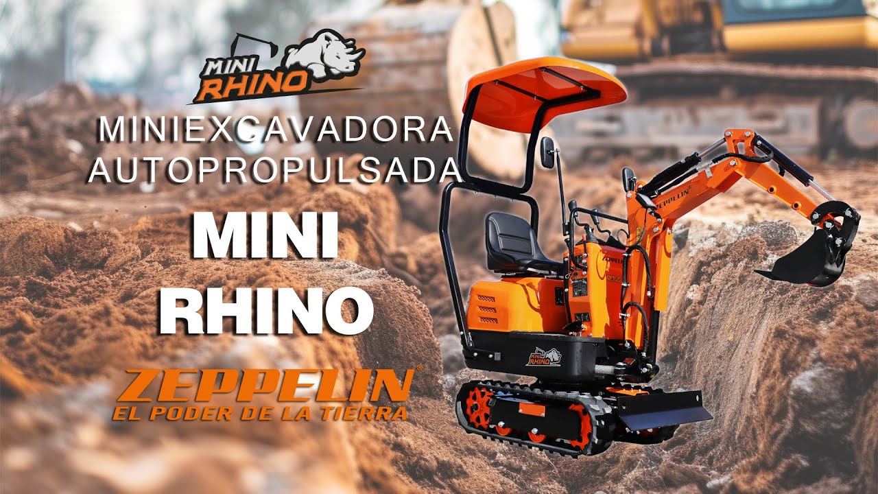 Мініекскаватор маленький Zeppelin MiniRhino 562 кг