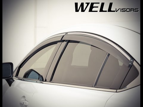 WELLvisors side window deflector vent visor Installation Video MAZDA 6 SEDAN 14-17