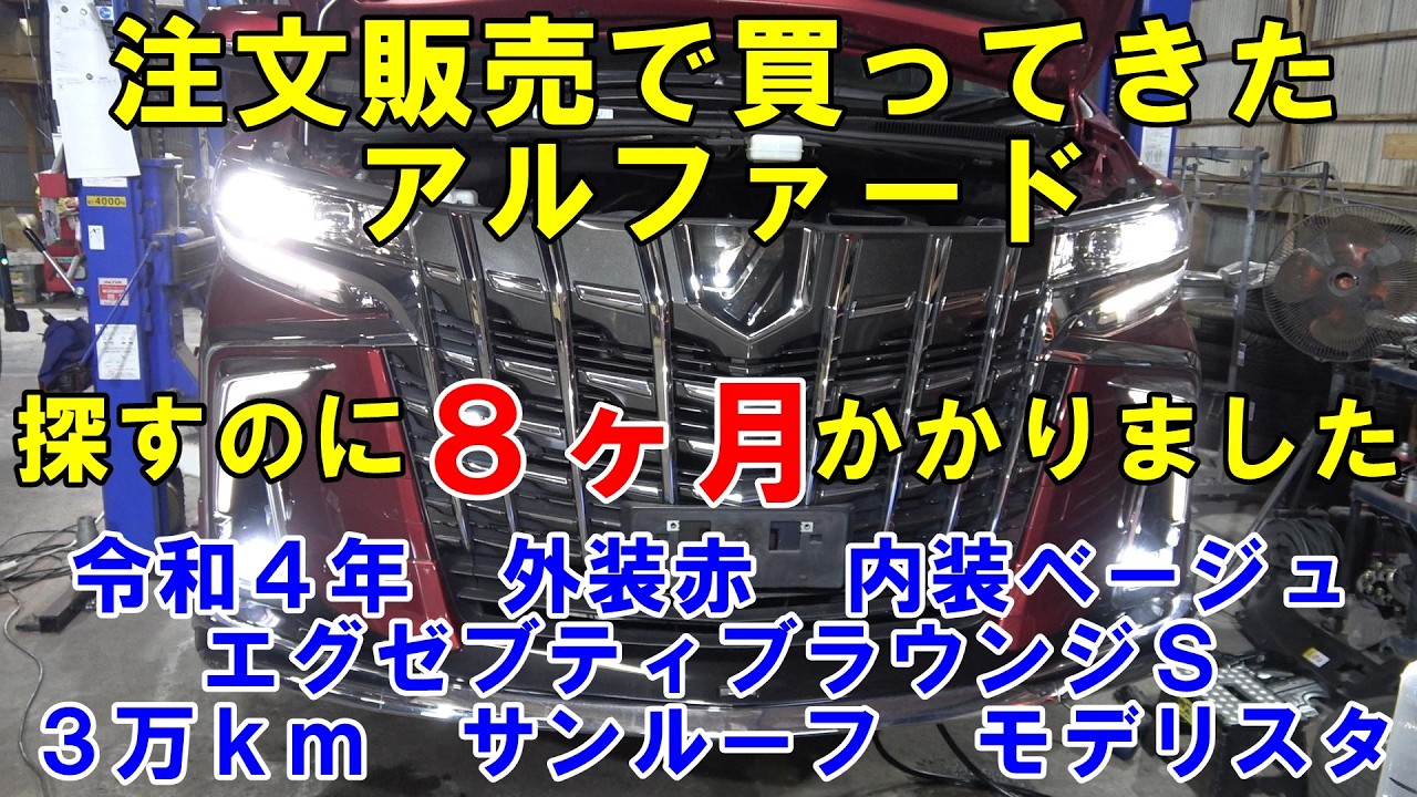 前編　注文販売で買たアルファード　探すのに８ヶ月かかりました　兵庫県に納車　ＧＧＨ３０　エグゼブティブラウンジＳ　toyota　トルコン太郎　#アルファード　#alphard　#alphard30