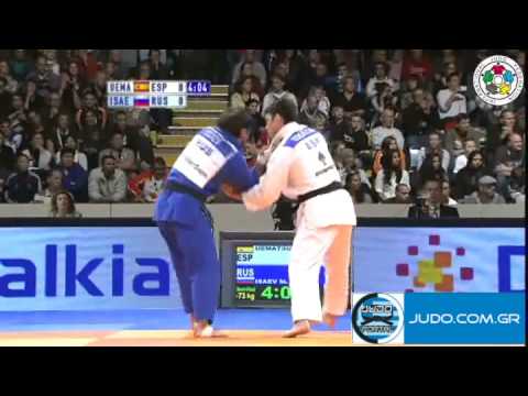Judo Grand Prix Amsterdam 2011 1/2 Final -73kg UEMATSU (ESP)-ISAEV Mansur (RUS)