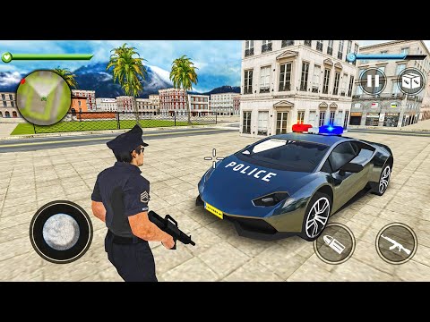 Miami Police Crime Simulator 2023 - Police Lamborghini Car Driver - Android Gameplay